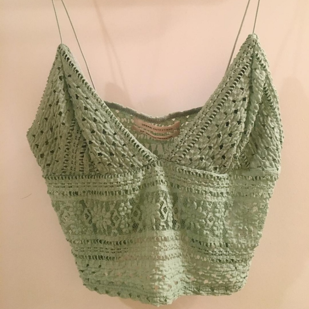 Light Green Crop Top